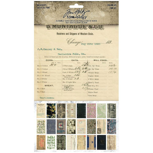 Tim Holtz Idea-ology Backdrops, Volume 3 - Art Journal Junction