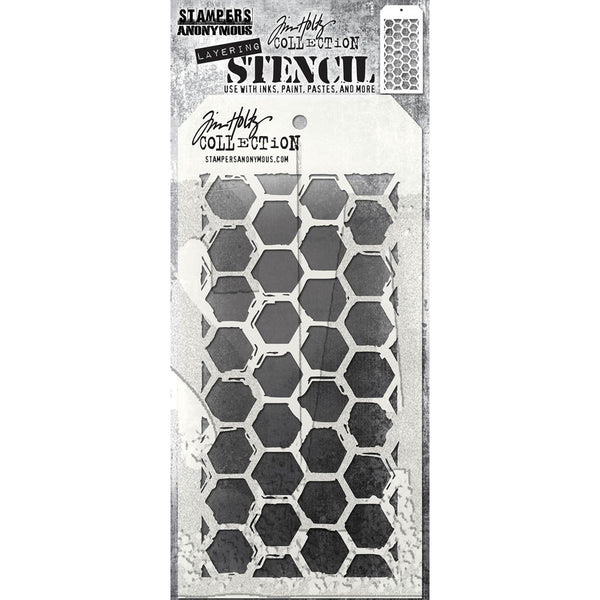 3 Tim Holtz Mixed Media Layered Stencils Set | Ring, Bubble, Dot Pattern |  Templates for Arts, Card Making, Journaling, Scrapbooking | by Stampers