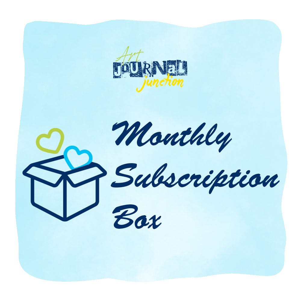 Mixed Media Monthly Art Subscription Art Journal Supplies + More
