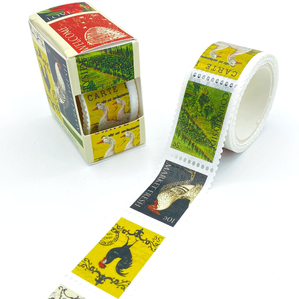 49 & Market Vintage Artistry Countryside Postage Stamp Washi Tape