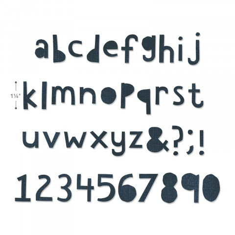 Tim Holtz Sizzix Bigz XL Alphabet Die - Cutout Lower