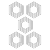Tim Holtz Sizzix Thinlits - Stacked Tiles, Hexagons