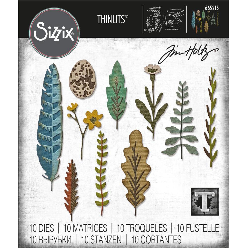 Tim Holtz Sizzix Thinlits - Funky Nature