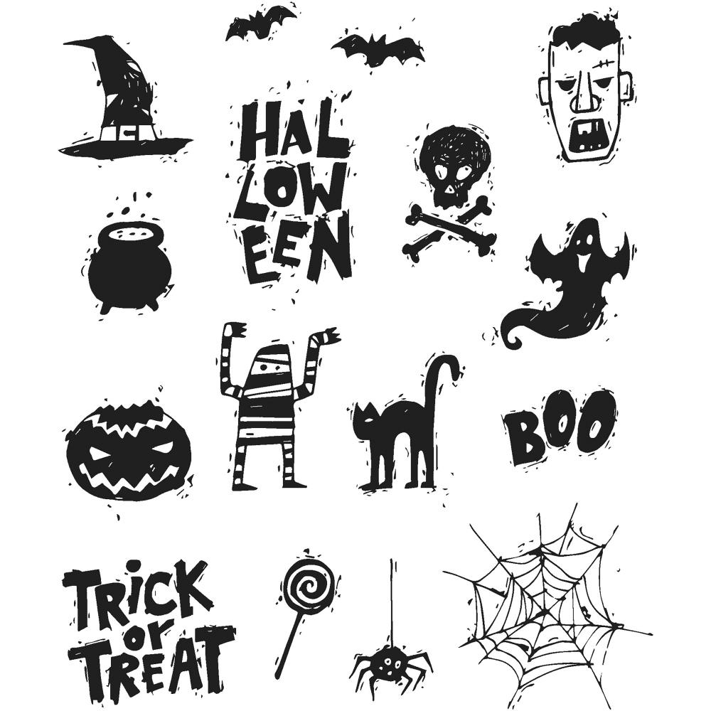 Tim Holtz Spooky Scribbles Stamp Set