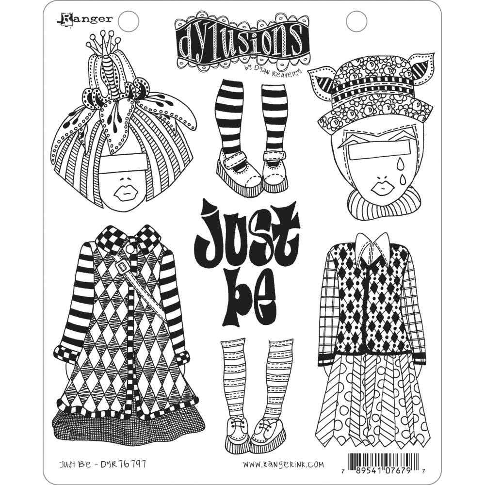 Dylusions Just Be Stamp Set