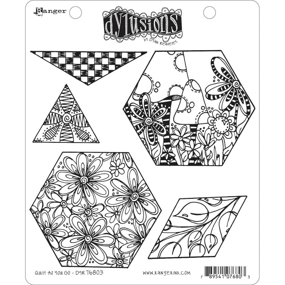 Dylusions Quilt As You Go Stamp Set