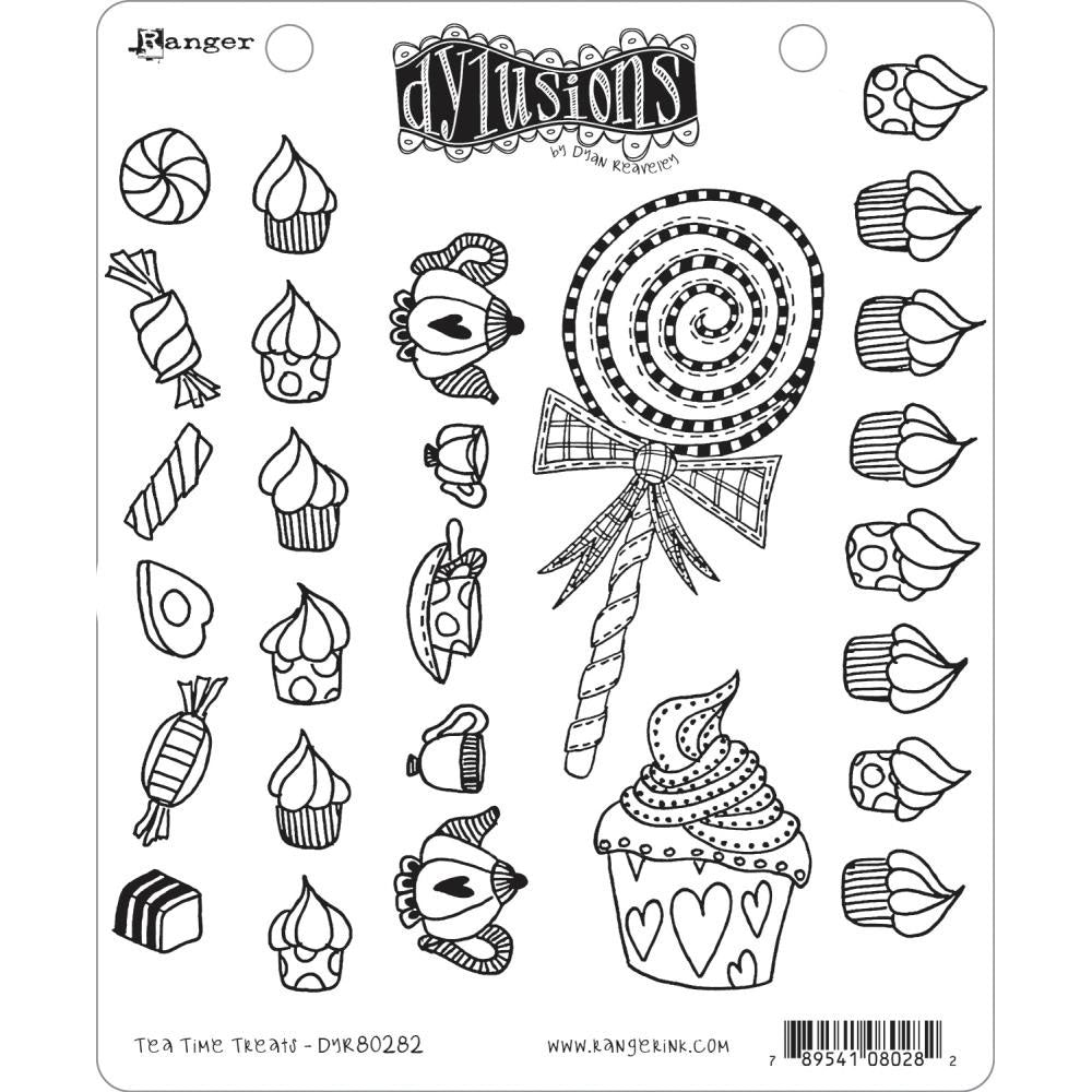 Dylusions Tea Time Treats Stamp Set