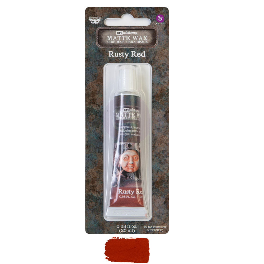 Finnabair Art Alchemy Matte Wax  - Rusty Red - New Tube Packaging 2020