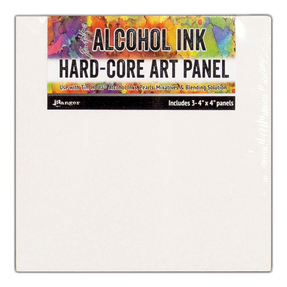 Tim Holtz Alcohol Ink Hard-Core Art Panels - 4x4 multi pack