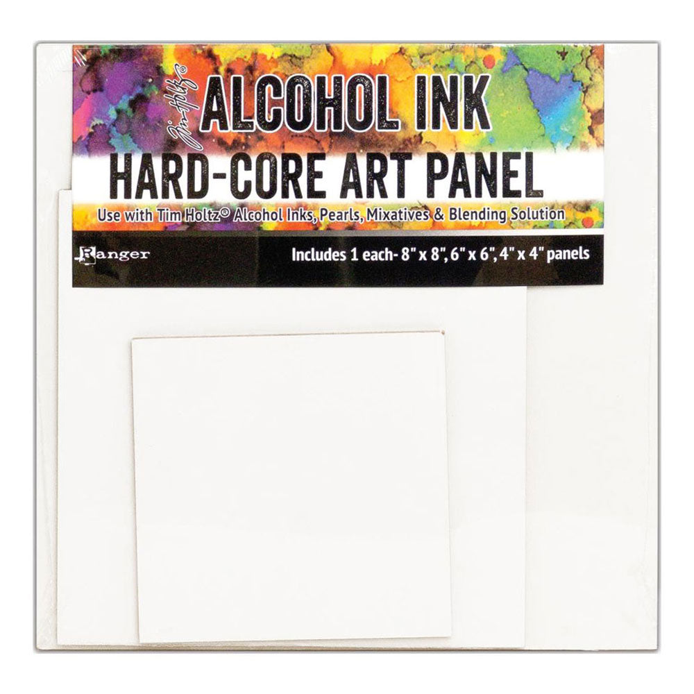 Tim Holtz Alcohol Ink Hard-Core Art Panels - Square Multi Pack