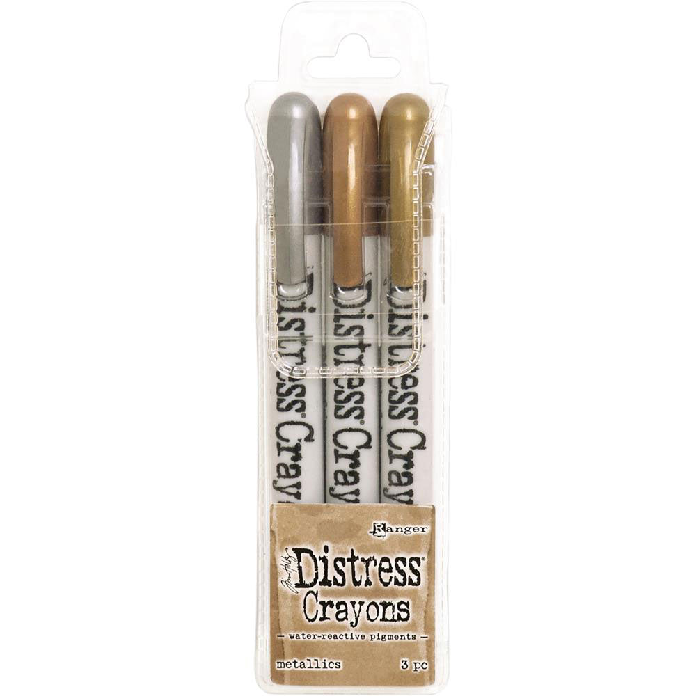 Tim Holtz Distress Crayons - Metallic Set