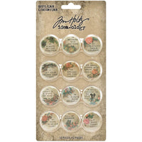Tim Holtz Idea-ology Quote Flair Buttons