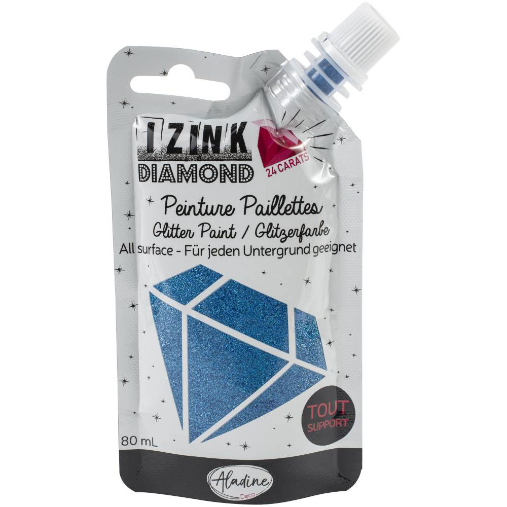 iZink 24 Carats Diamond Glitter Paint - Blue 80327