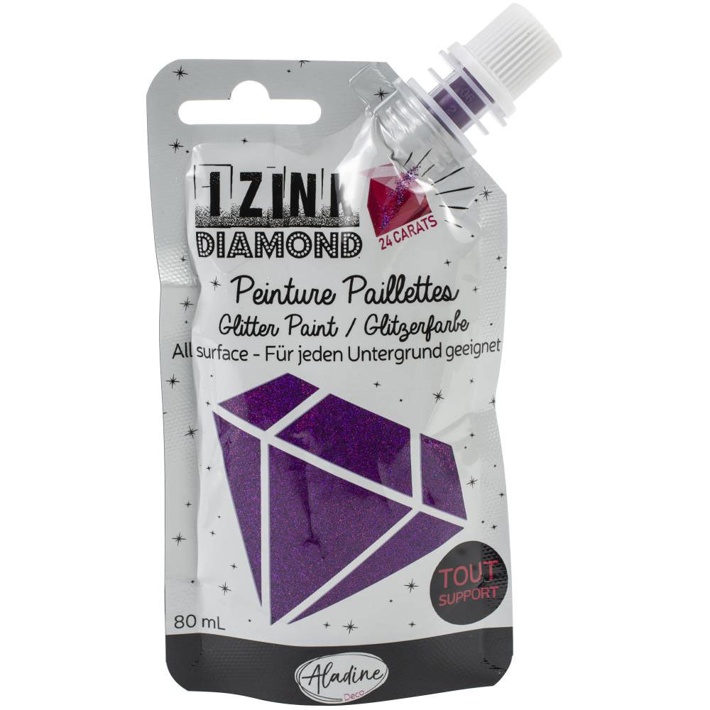 iZink 24 Carats Diamond Glitter Paint - Purple 80329